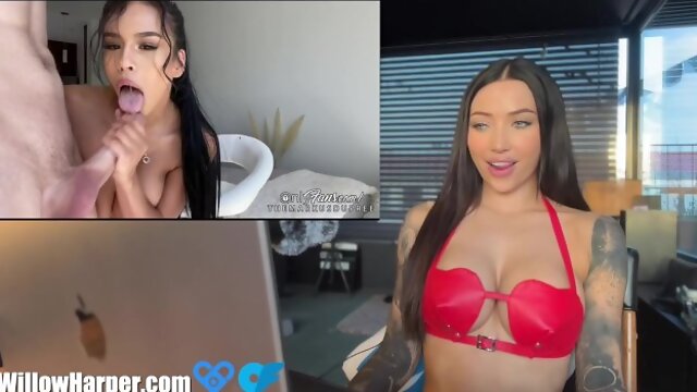 Autumn Falls, Porn ASMR Reaction, Big Tits Teenager Experience Rough Passionate Sex - Willow Harper