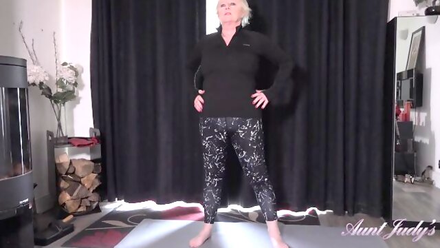 Aunt Judys - Working Out with Busty GILF Mrs. Claire