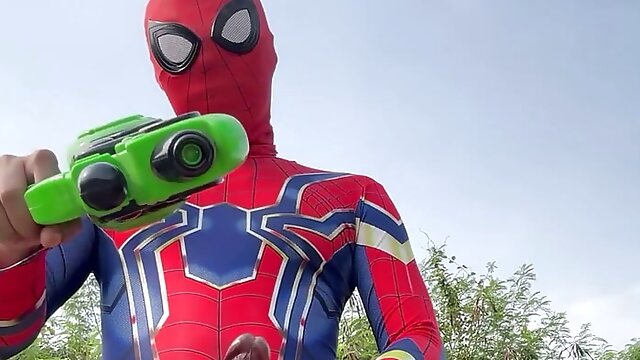 Asian Spiderman in Songkran Festival 2024