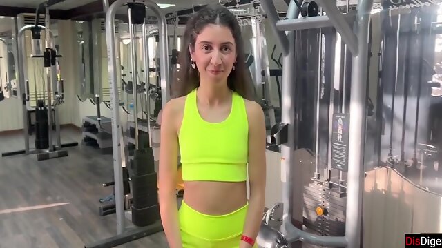 The Trainer Offers New Exercises And Fucks Katty Right In The Gym
