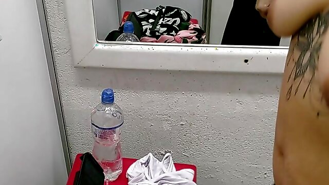 Amateur camera in the dressing room