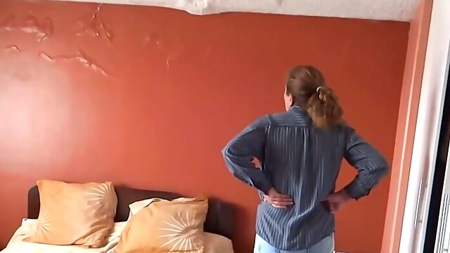 Stepmom Voyeur, Dressed And Undressed, Undressing Mom, Taboo, Amateur, Jeans