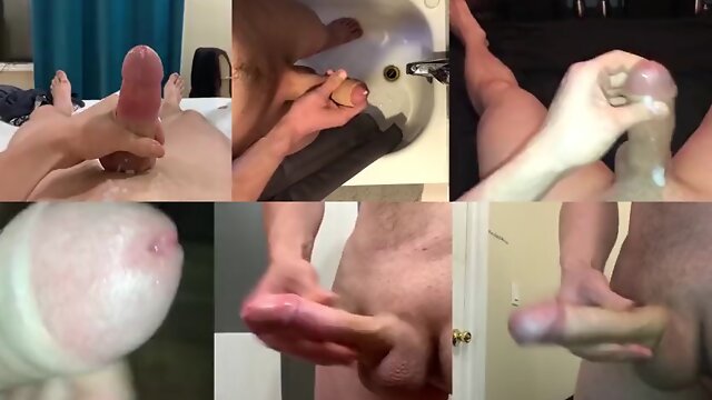 Bisexual guy with a big cock jerking off!