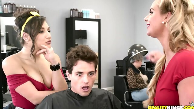 Sneaky Salon Whores Phoenix Marie and Abella Danger