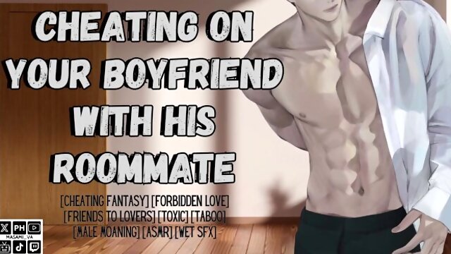 You Cheat On Your Boyfriend With His Roommate  Male Moaning  Audio Roleplay ASMR