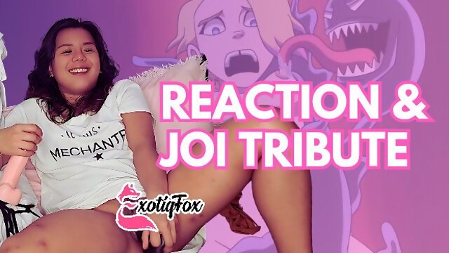 CRAVING A SYMBIOSIS WITH DADDY VENOM - ExotiqFox Reaction & JOI Tribute to Hinca P Venom Animations