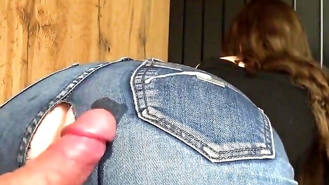 Fucked a Beauty Through a Hole in Jeans and Cum in Her Tight Pussy - Bellamurr