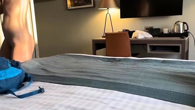 Hot Stepmom And StepSon Share a Bed In A Hotel