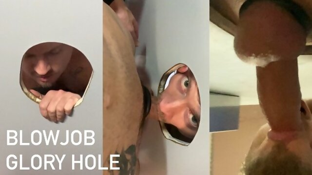 Gay Blowjob Big Dick Cum Swallow Glory Hole