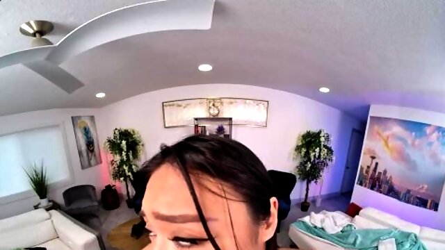 FuckPassVR - Staying at Jade Kimikos, she finds you naked, seizes the chance for some 8K VR sex