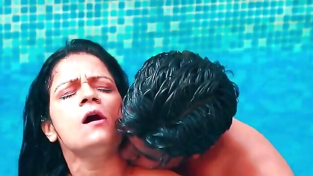 Big Boobs Swimming, Indian Swimming Pool, Mature, Seduced