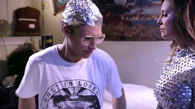 Conspiracy Theorist Is Anally Probed By Sexy Female Extra-terrestrial