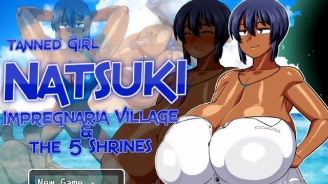 Tanned Girl Natsuki [ HENTAI Game ] Ep.1 huge tits flashing to help the captain jerk off