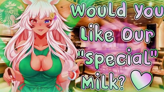 Being Served By A Sexy Starbucks Neko Waitress [Huge Tip] [Special Milk] {F4M Lewd ASMR}