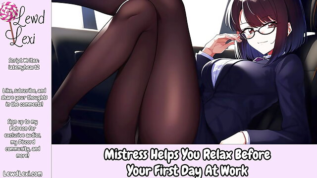 Mistress Helps You Relax Before First Day At Work - Erotic Audio For Men