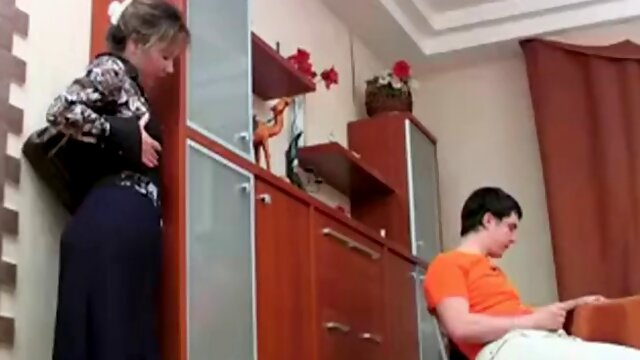 Russian mother caught her stepson masturbating