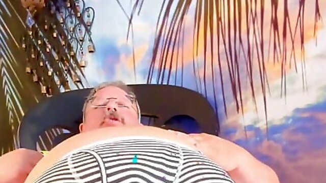 Beach Bear Coach Bear Has Key West Orgasm Because Its 3 O'clock Cum Time in Key West