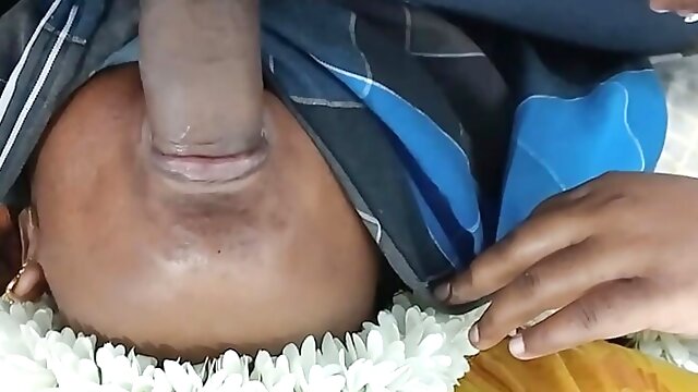 Tamil wife deep mouth fucking for her husband cock