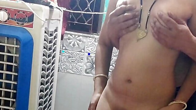 Couple, Bhabhi, Indian, Desi, Lingerie, Double Penetration, Homemade, First Time