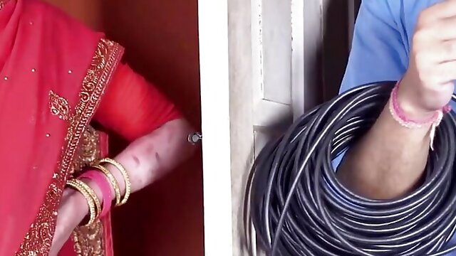 Sexy desi Rinky Bhabhi  and local area boy fucking hard in room. Fucked and enjoy fully hindi audio