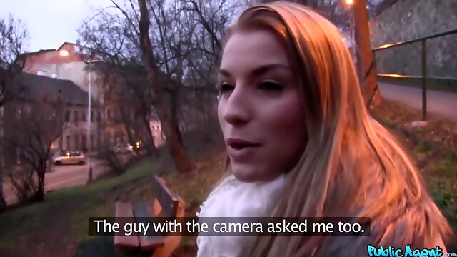 Skinny Blond Outside