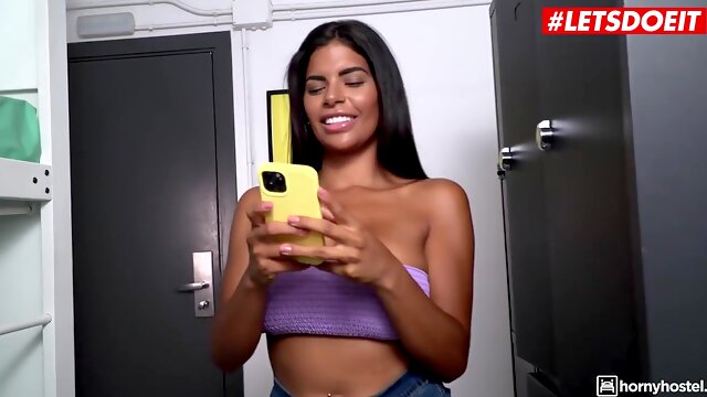 : Beautiful Latina Puts Her Big Natural Tits To Good Use