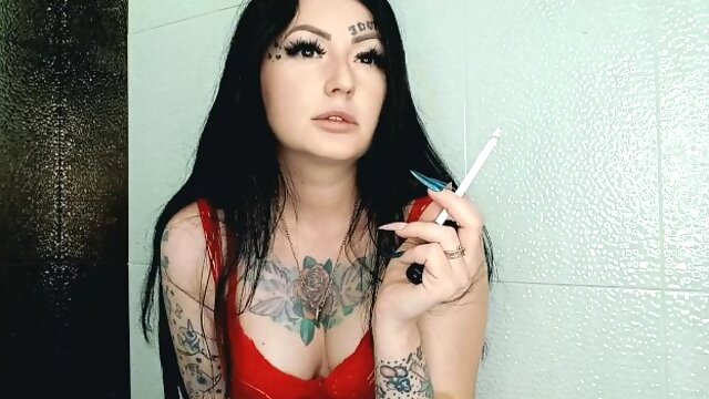 Smoking Fetish, Tattoo, Amateur