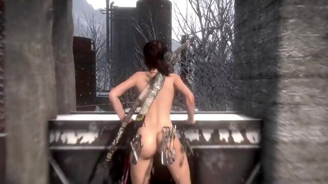 Rise of the Tomb Raider Nude Game Play [Part 08] New 2024 Hot Nude Sexy Lara Nude version-X Mod