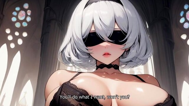 2B takes a whole day to turn you into a hot goth girl/Hard Feminization JOI (Teaser)