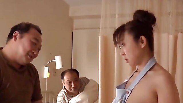 Nursing Care Helper Who Serves Patients with Naked Apron