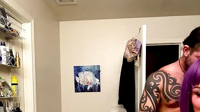 Kora gets fucked in bathroom after deepthroat blowjob.
