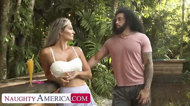 Busty Blonde Mandy Rhea Fucks Friends Boyfriends Big Black Cock On Vacation
