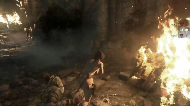 Rise of the Tomb Raider Nude Game Play [Part 19] New 2024 Hot Nude Sexy Lara Nude version-X Mod