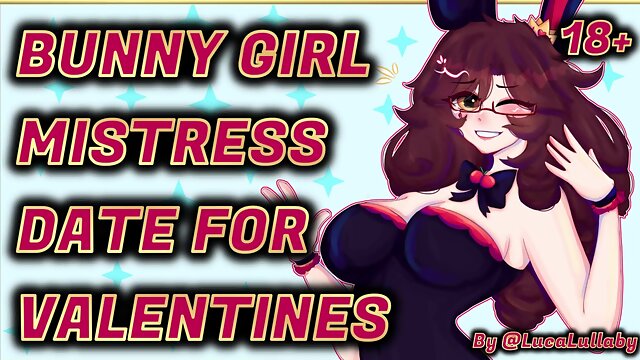 Lustful ASMR Bunny Damsel Domina for Valentines 【F4M】 Pegging Roleplay