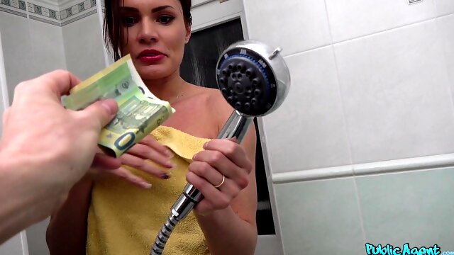 Cash for Blowjob in Shower - Lost Babe Cheats For Cash - Kitana Lure