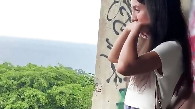 I Took My Stepsister to Abandoned House with Bats and Fucked Her with a View of the Sea