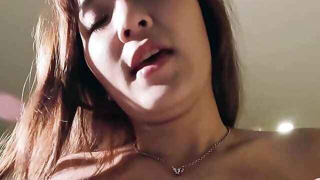 Beautiful busty Chinese Jinbaona gets a hard dick and enjoys it.