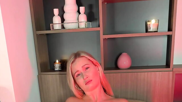 Blonde Mistress Shows Her Body in All Its Glory