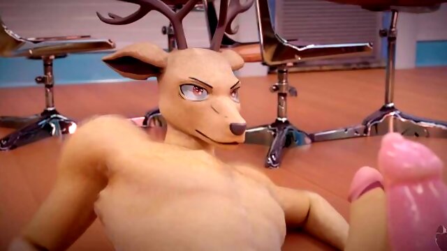 Deer x Wolf Furry Gay Porn Animation