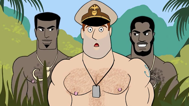 Gay Anime the Military on the Desert Island