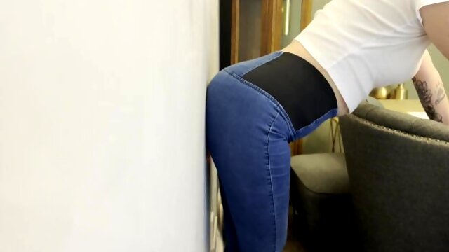 Farting In Jeans Against The Wall by Scarlett Fey