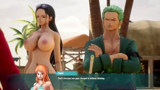 One Piece Nude Mod Installed Gameplay Nami and Robin Nude Part 17 [18+]