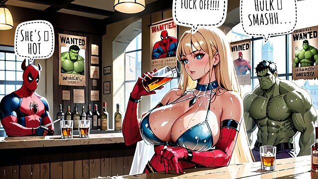 AI Generated Uncensored Anime Comics Of Horny Indian Women With Horny Superheroes