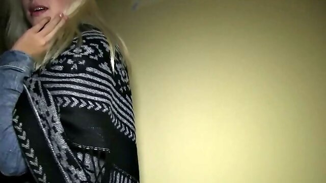 Blonde Russian loves public sex