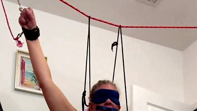 Real housewife strung up for BDSM pleasure part 2