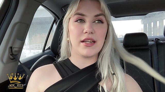 Maisey Monroe, Behind The Shoot, Car Interracial, Road Head, Blonde, Teen