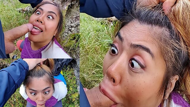 Outdoor Ahegao BJfacial