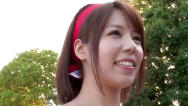 Sara Saijo's super-naughty gang sex in outdoor with ample pulverizes - uber-sexy JAV!
