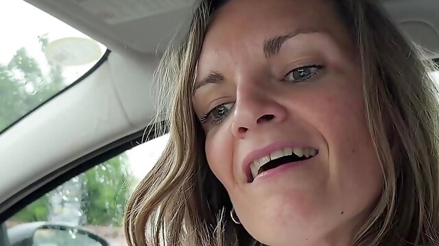 French, Mom, Cum In Mouth, Blowjob, Outdoor, Amateur, Homemade, Public