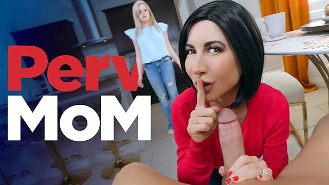 Stepmom Is Disgusted To See Her Stepson's Dick Inside Her Best Friend's Mouth - PervMom